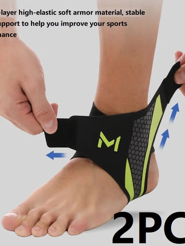 1-2PCS Bandage Ankle Protector Foot Support for Pain Plantar Fasciitis Night Splint Ankle Protector Soccer Compression Anklet